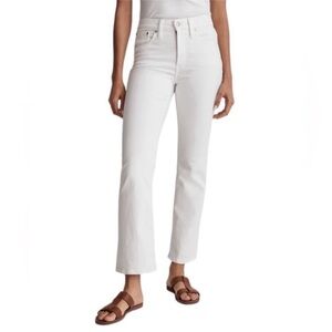 Madewell Mid-Rise Kick Out Jeans White Size 25